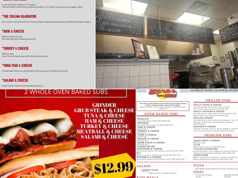 Zero's Subs Menu
