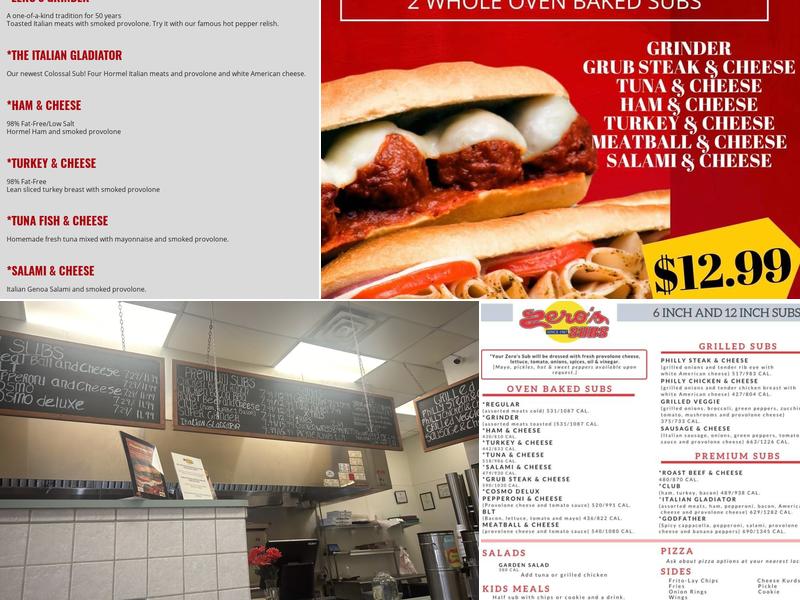 Zero's Subs Menu