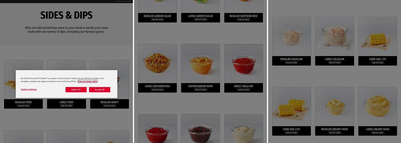 KFC Membury - M4 South Services Menu