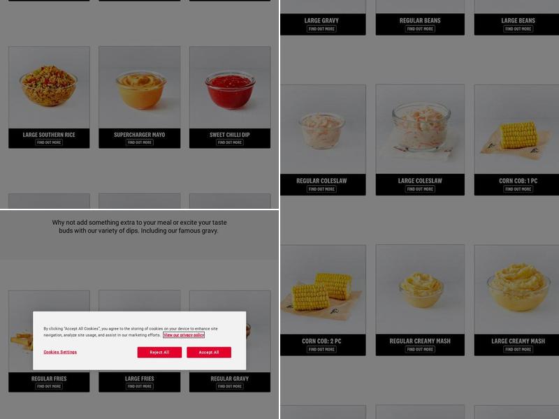 KFC Membury - M4 South Services Menu