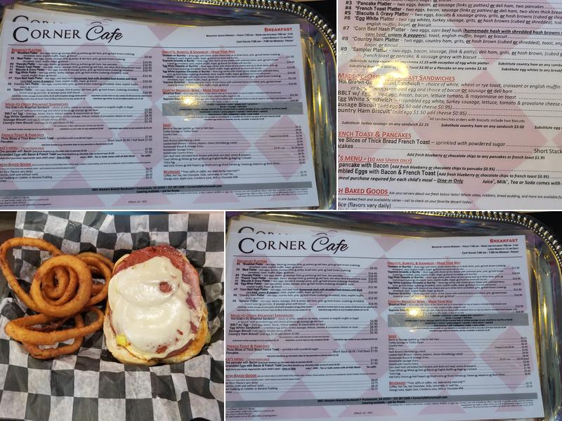 Corner Cafe Menu