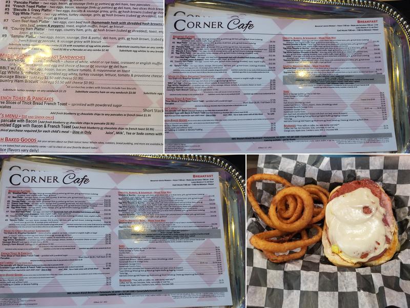 Corner Cafe Menu