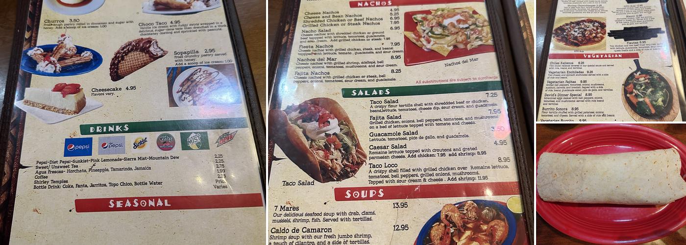La Tiendita Mexican Restaurant Menu