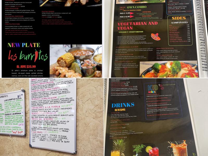 Los Burritos Menu