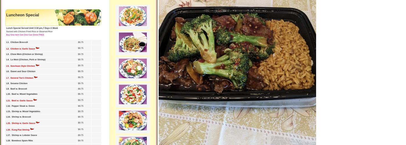 China Kitchen Menu