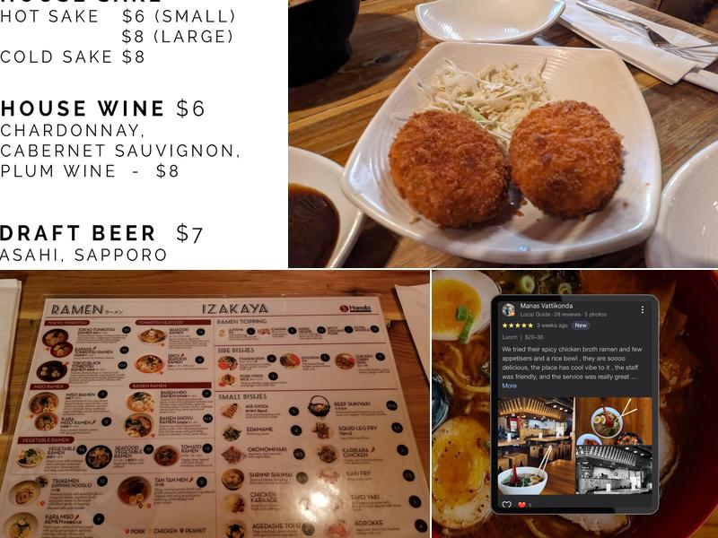 Hanabi Ramen Carrollton Menu