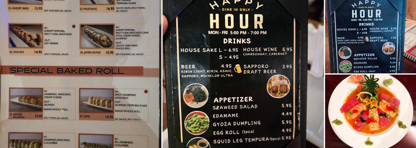 Hon Sushi Menu