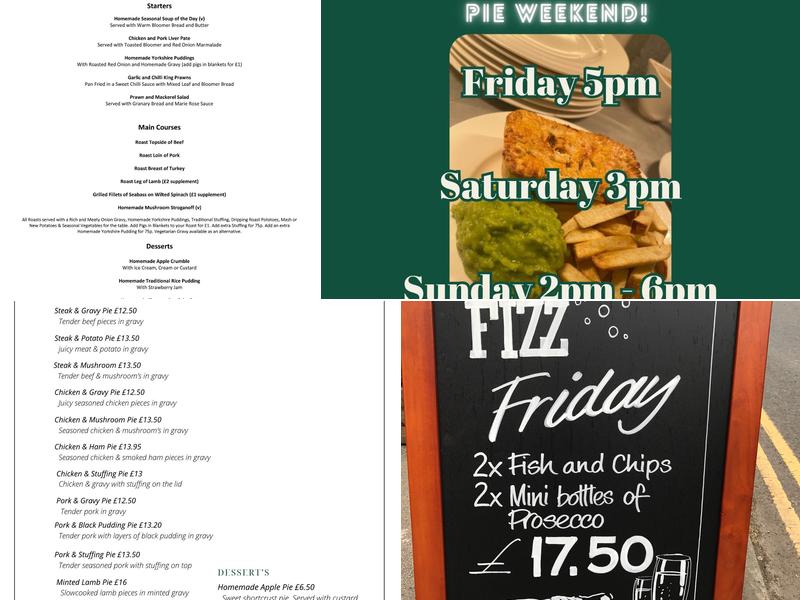 The Green Dragon Menu