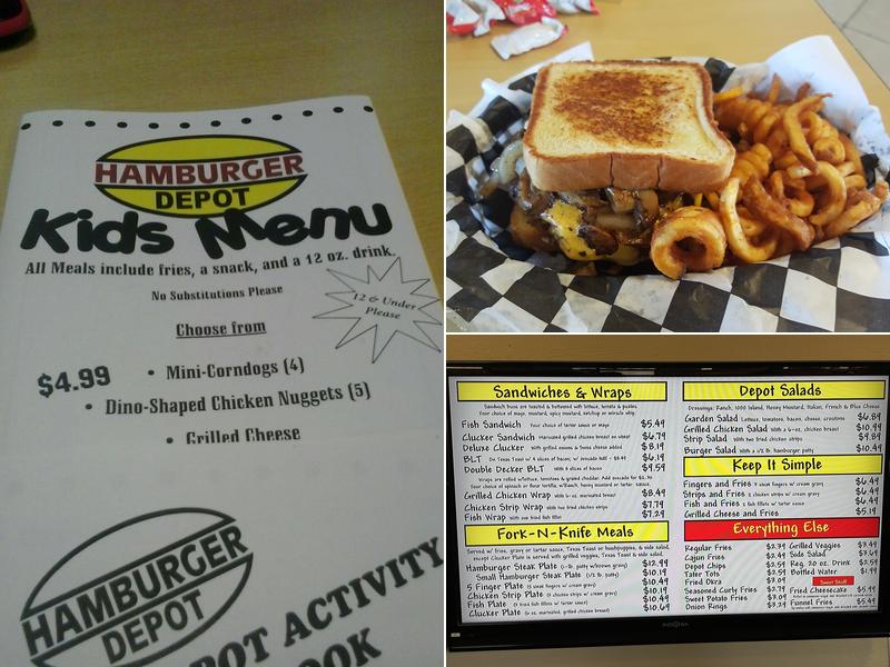 Hamburger Depot Menu