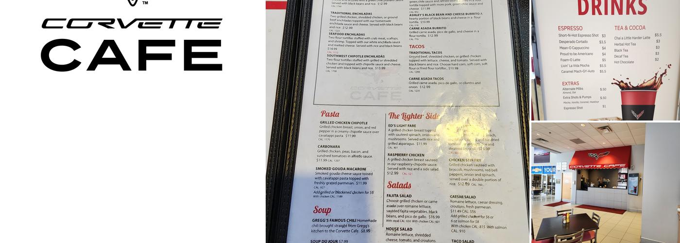 Corvette Cafe Menu