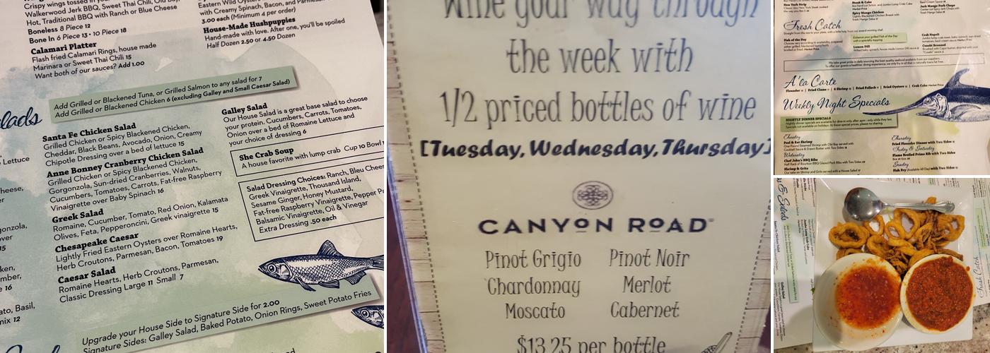 Pirate's Cove Restaurant, Chesapeake Menu, Reviews (424), Photos (81