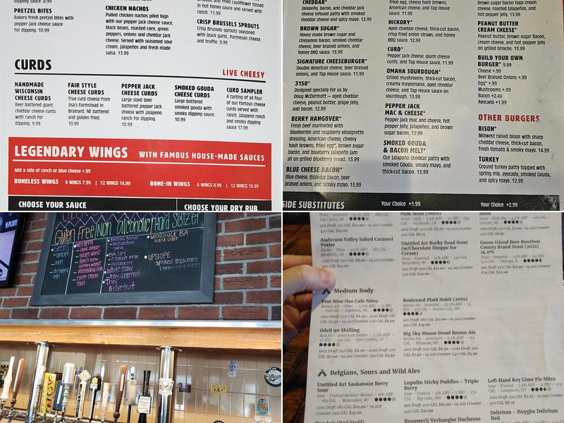 Omaha Tap House - Pepperwood Menu