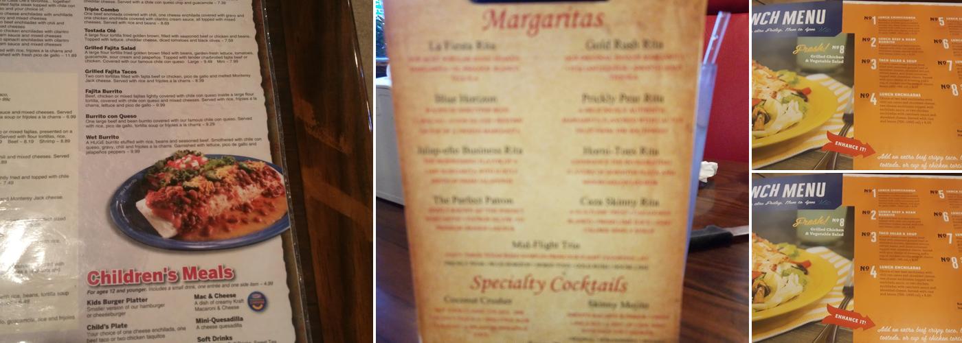 Casa Olé Menu