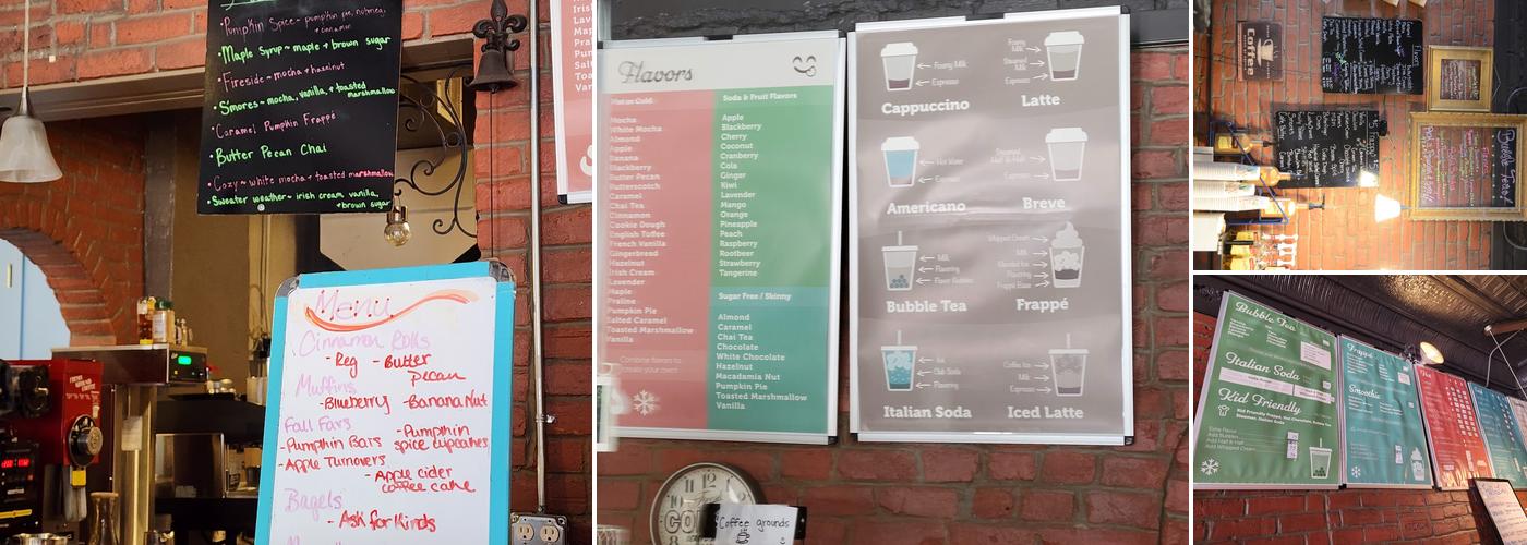 The Lost Canvas Coffee Menu