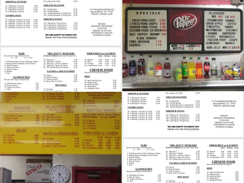 Martha's Menu