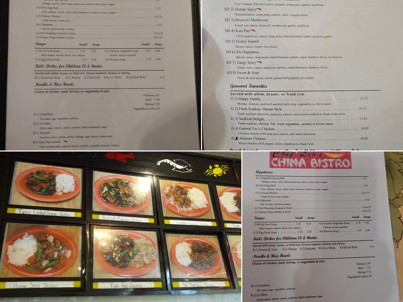 Chef Leo's | China Bistro Menu
