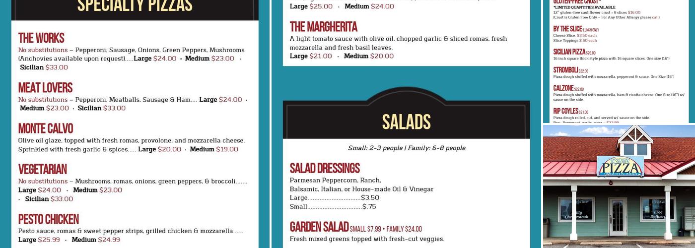 Southern Shores Pizza & Deli Menu