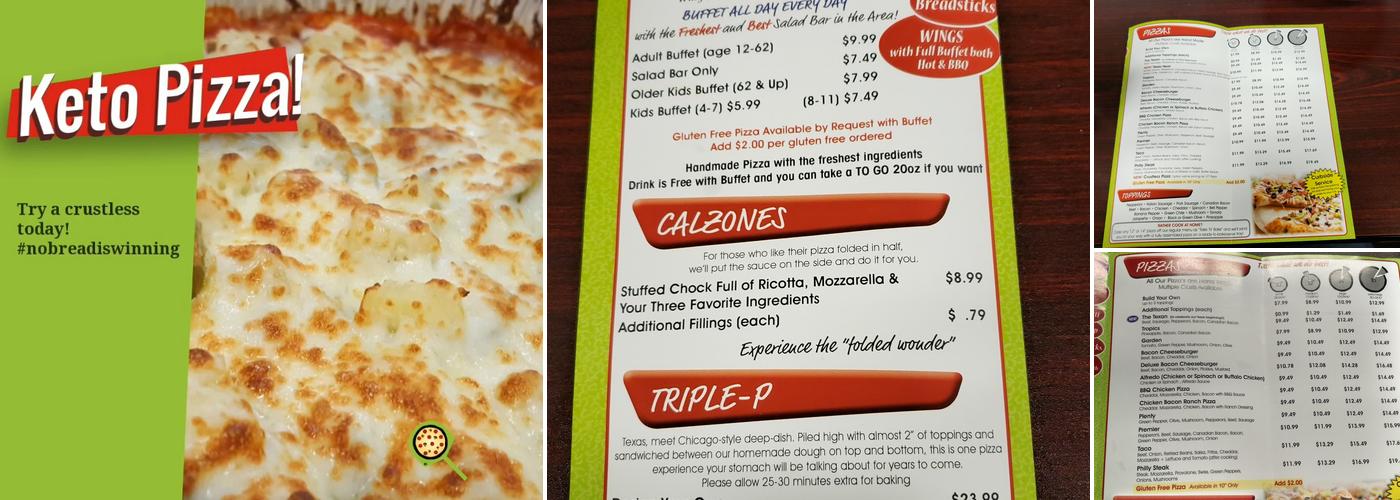 Potter's Pizza Menu