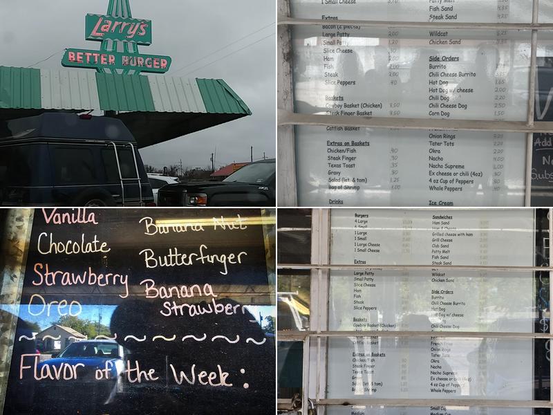 Larry's Better Burger Drive-In Menu