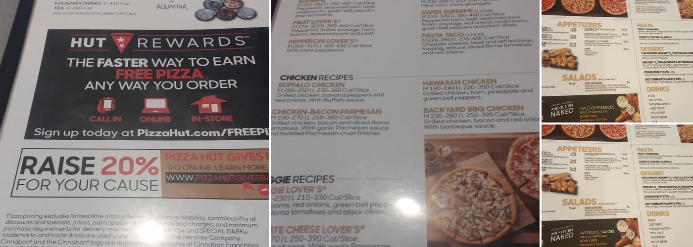 Pizza Hut Menu