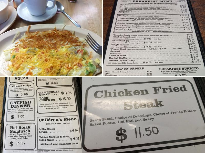 Dixie Pig Menu