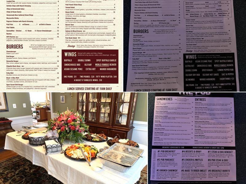 Ashburn Pub Menu