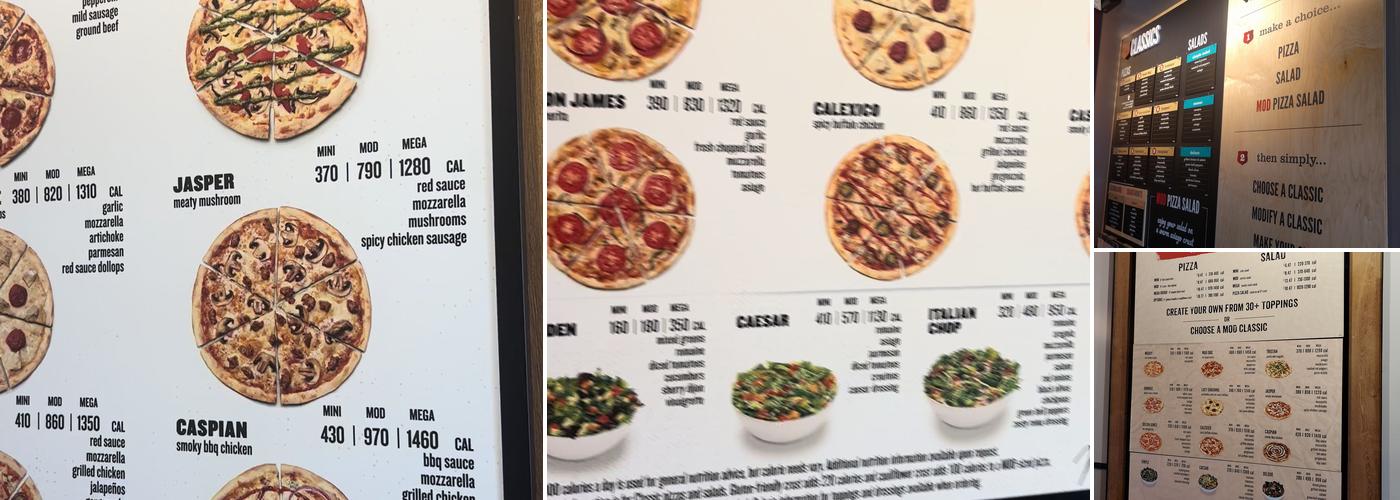 MOD Pizza Menu