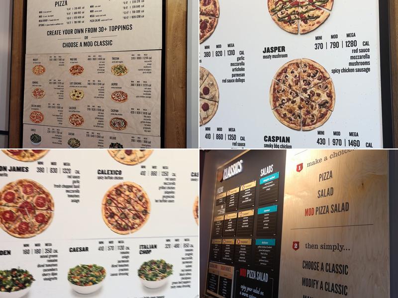 MOD Pizza Menu