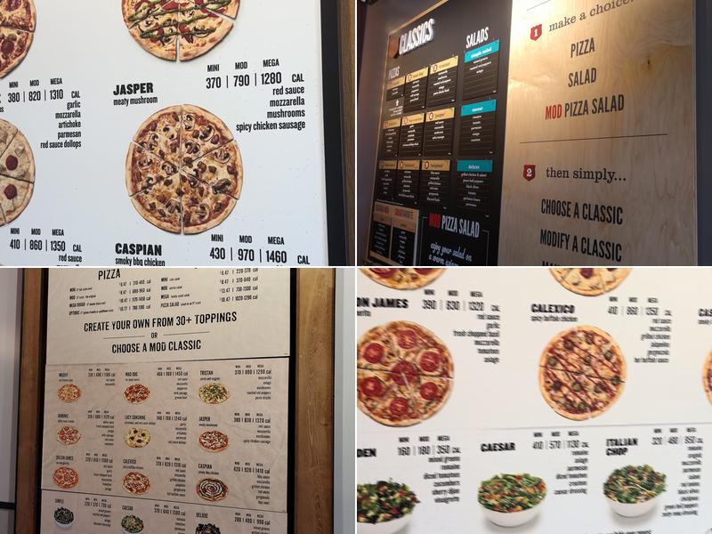MOD Pizza Menu