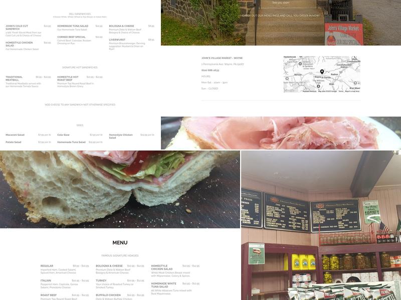 John's Village Market Menu