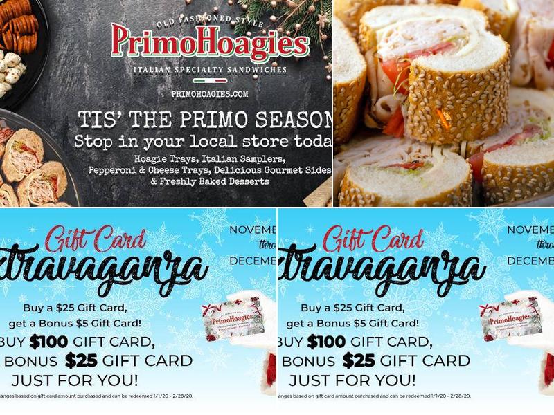 PrimoHoagies Menu