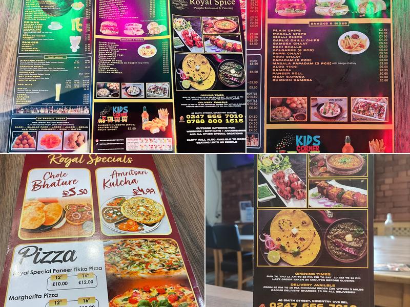 Royal Spice Restaurant & Catering Menu