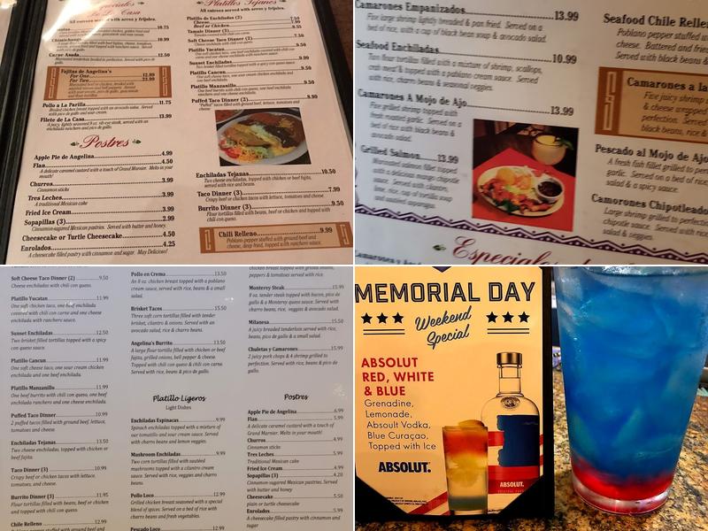 Angelina's Don Francisco's Menu