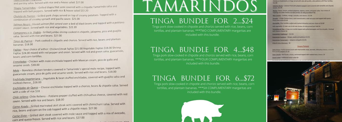 Tamarindos Menu