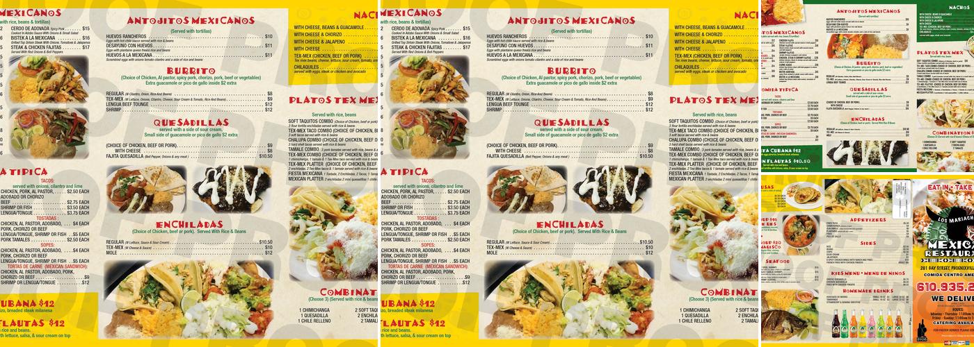 Los Mariachis Menu