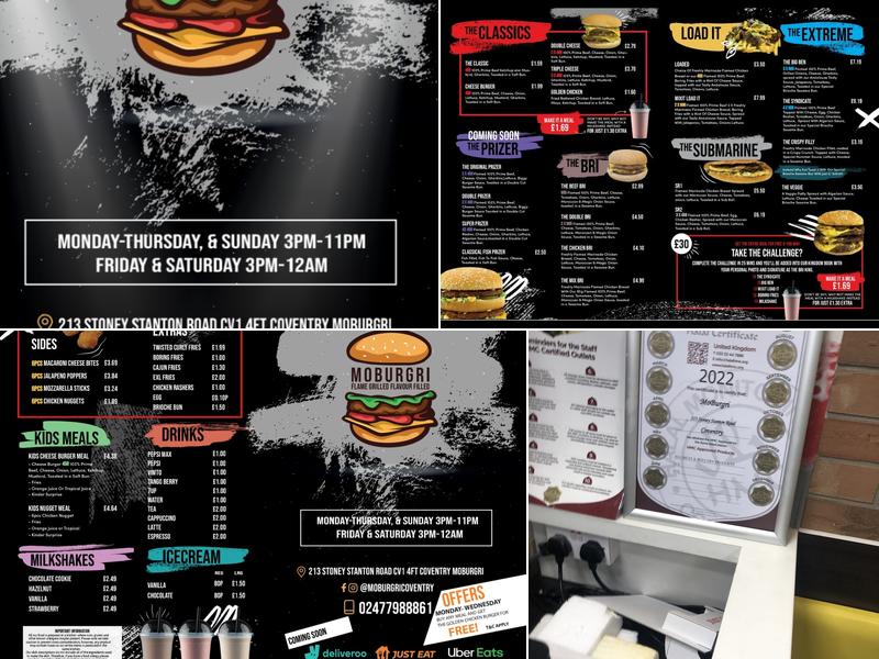 MoBurgri Menu