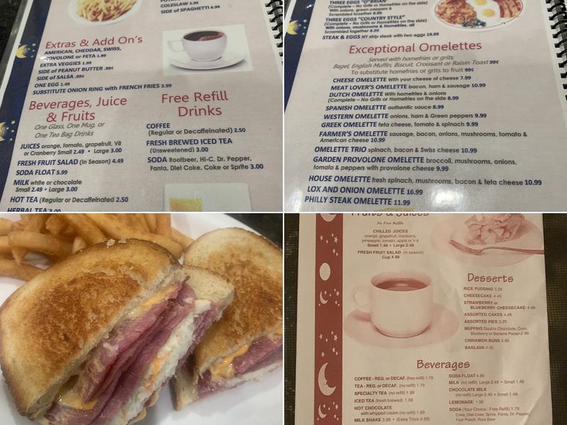 Moonlight Diner Menu
