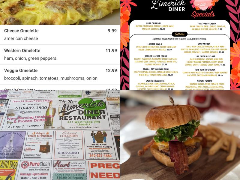 Limerick Diner Menu