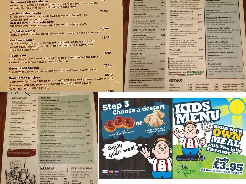 The Jolly Farmer Menu