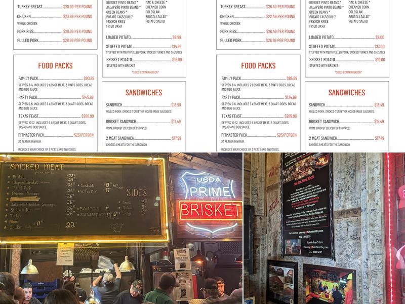 Hutchins BBQ Menu