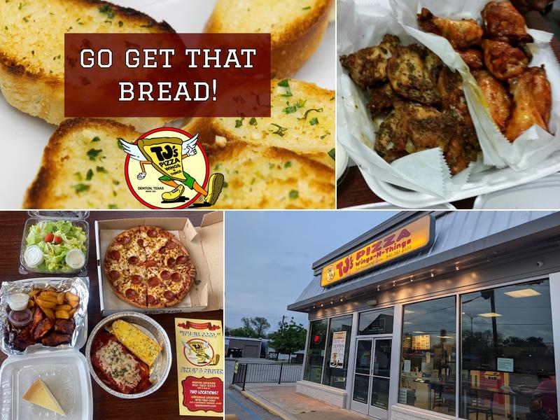 TJ's Pizza Wings N Things 602 N Elm St, Denton