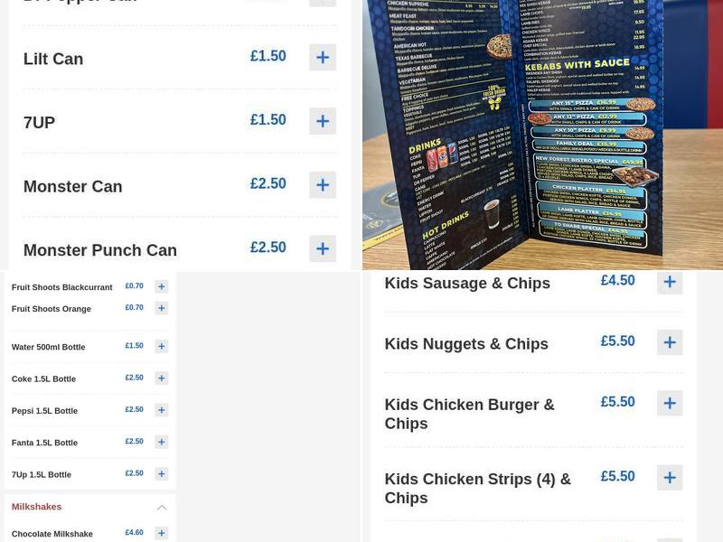 New Forest Bistro Menu