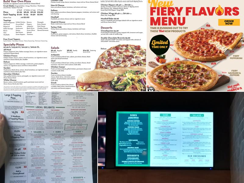 Marco's Pizza Menu