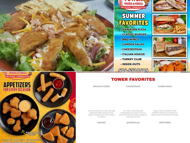 Tower Pizza Menu