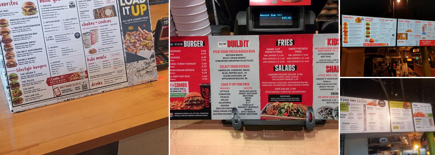 MOOYAH Burgers, Fries & Shakes Menu