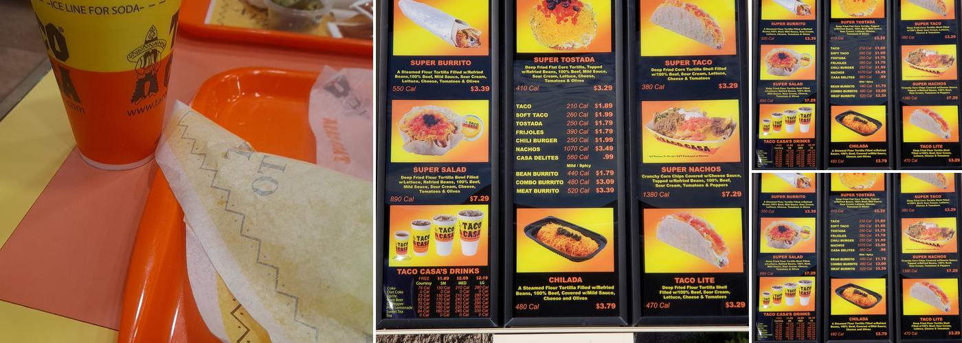 Taco Casa Menu