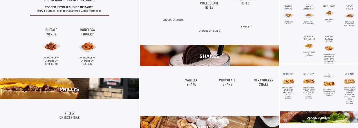 Fat Shack Menu