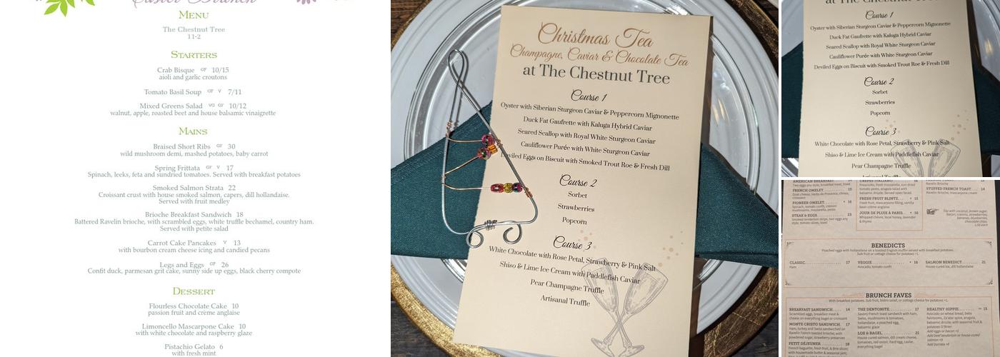 Chestnut Tree Bistro Menu