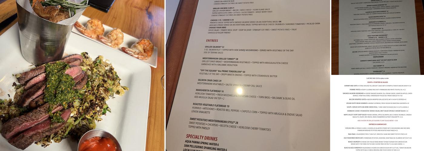 Hannah's Menu
