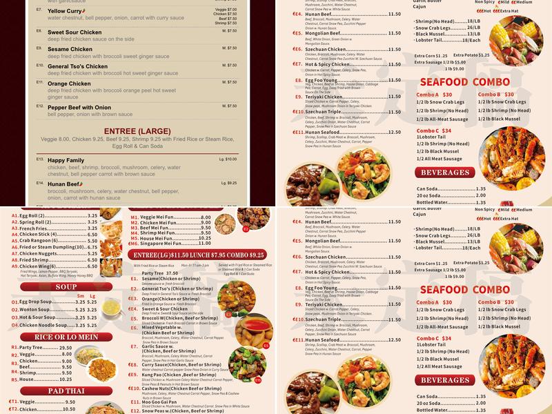 Win Hing Menu